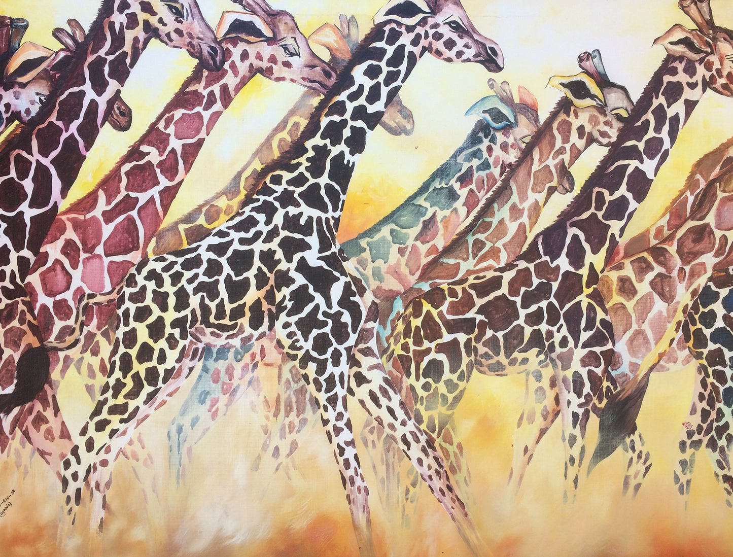 Giraffe running